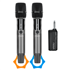 Set Micrófonos Inalámbricos 2.4G con LED